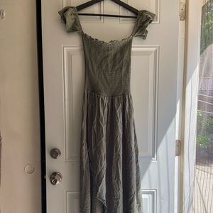 Off the shoulder maxi dress